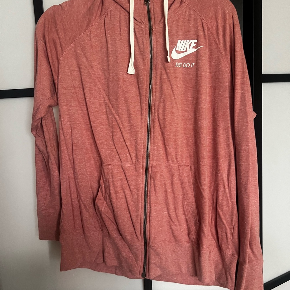 Nike salmon pinky Zip-Up Hoodie